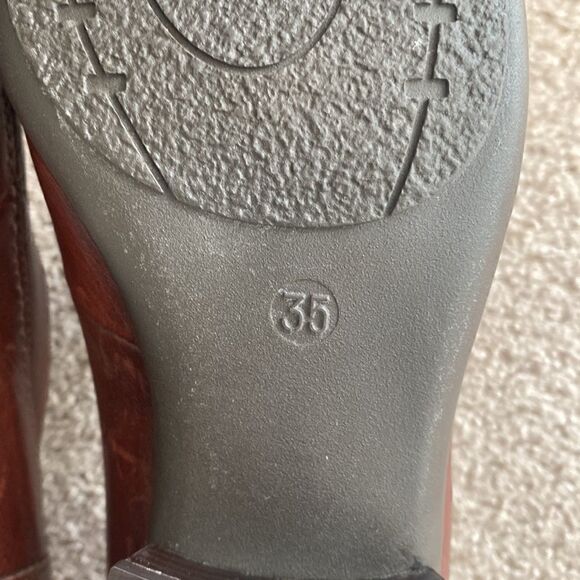 Freemood Women’s Brown Genuine Leather Retro Vintage Loafers Size EU35 / US4.5 - Picture 9 of 10